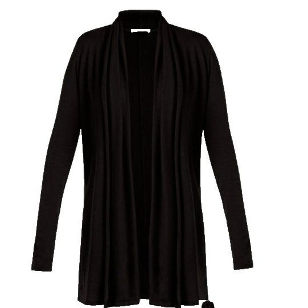 THE ROW Knightsbridge Open Front Light Weight Cardigan in Black Color Size S